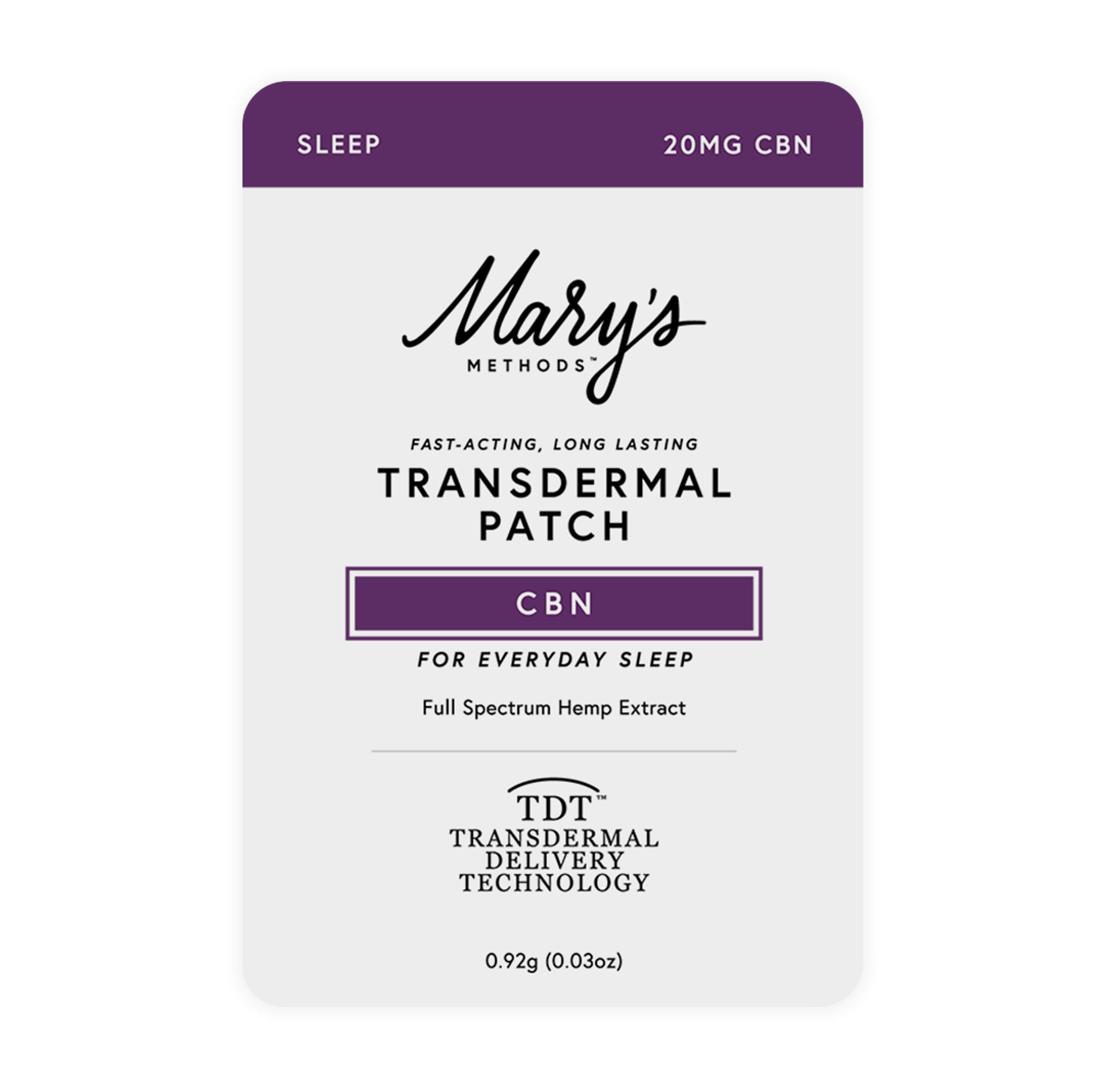 Photograph of product: SLEEP TRANSDERMAL PATCH [20MG CBN]