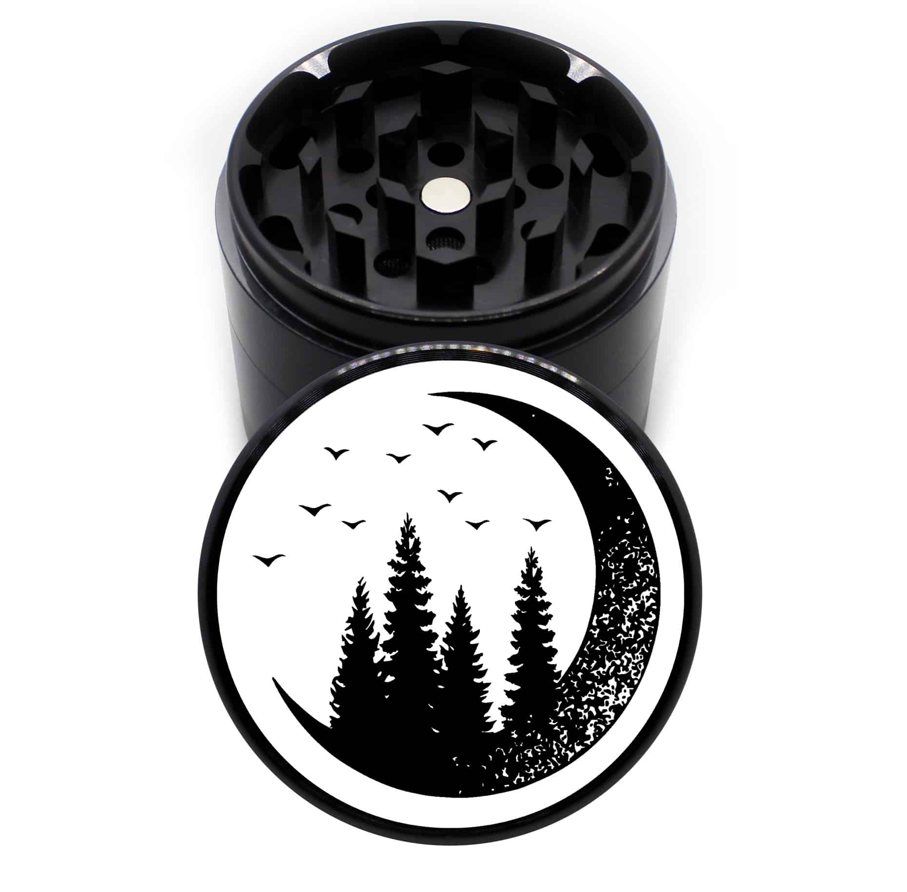 Photograph of product: 4-Piece 'Moon Bird' Grinder, 63mm