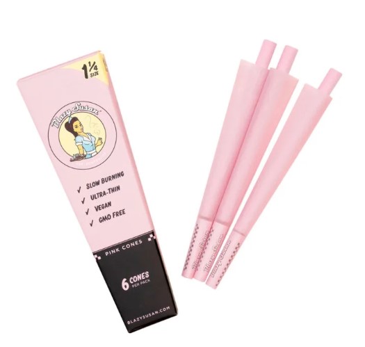 Photograph of product: Pink 1 1/4 Cones | 6pk