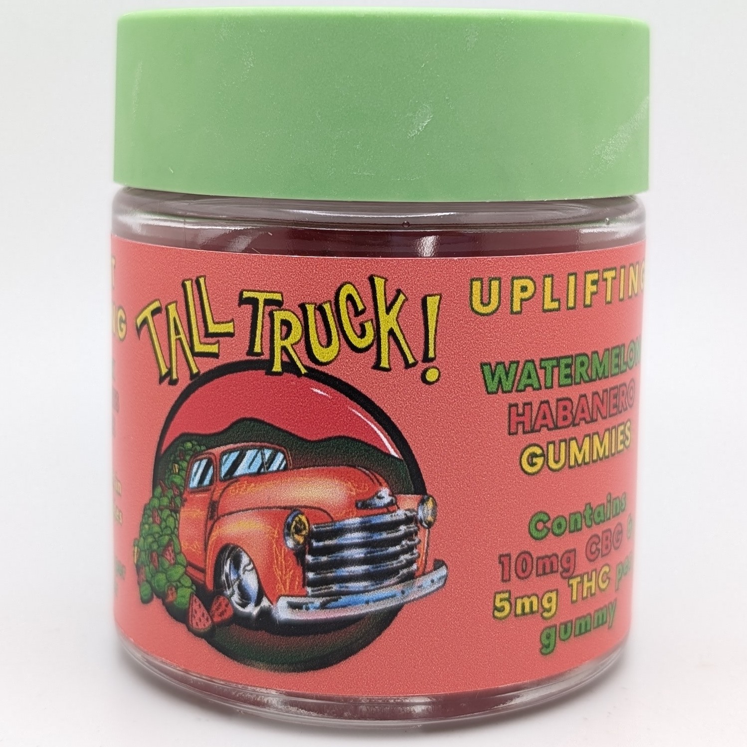 Photograph of Product: Watermelon Habanero 1:2 THC:CBG Gummies 100mg