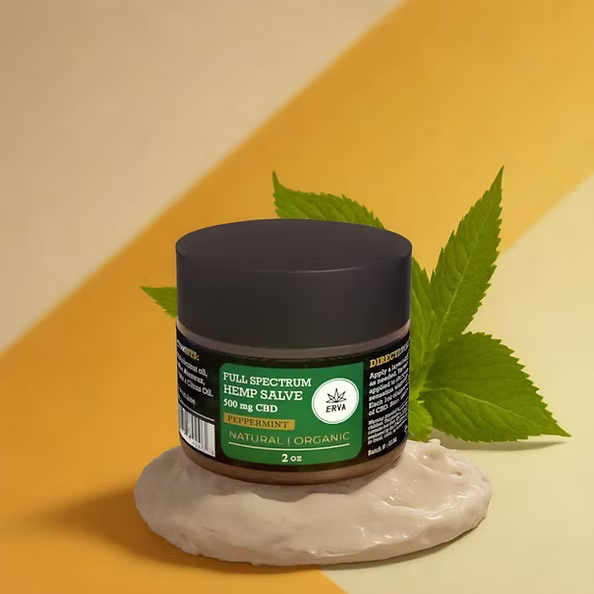 Photograph of product: Erva | Eucalyptus | CBD | Full Spectrum Hemp Salve | 1000mg