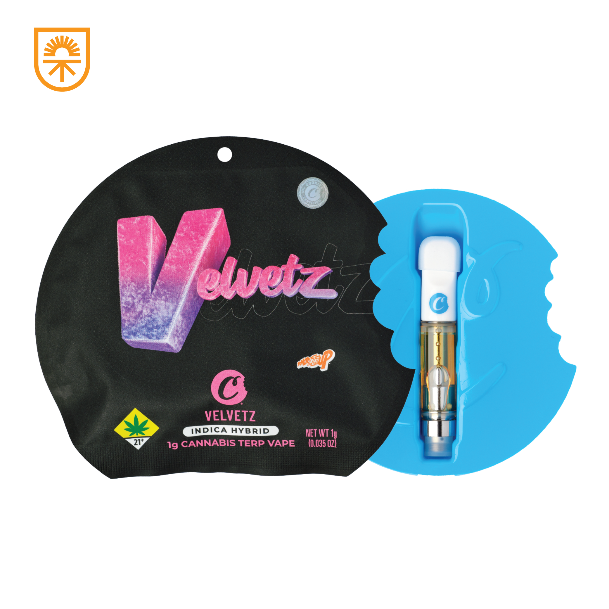 Photograph of Product: Velvetz - Natural Terps - Cartridge - 1g