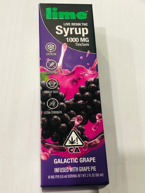 Photograph of product: GALACTIC GRAPE 1000 MG LIVE RESIN TINCTURE - 1000 MG