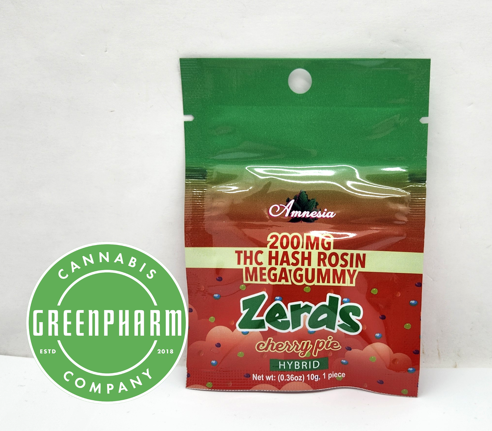 Photograph of product: Edible | Amnesia | Cherry Pie au chocolat Rosin Gummies SINGLE | 200mg