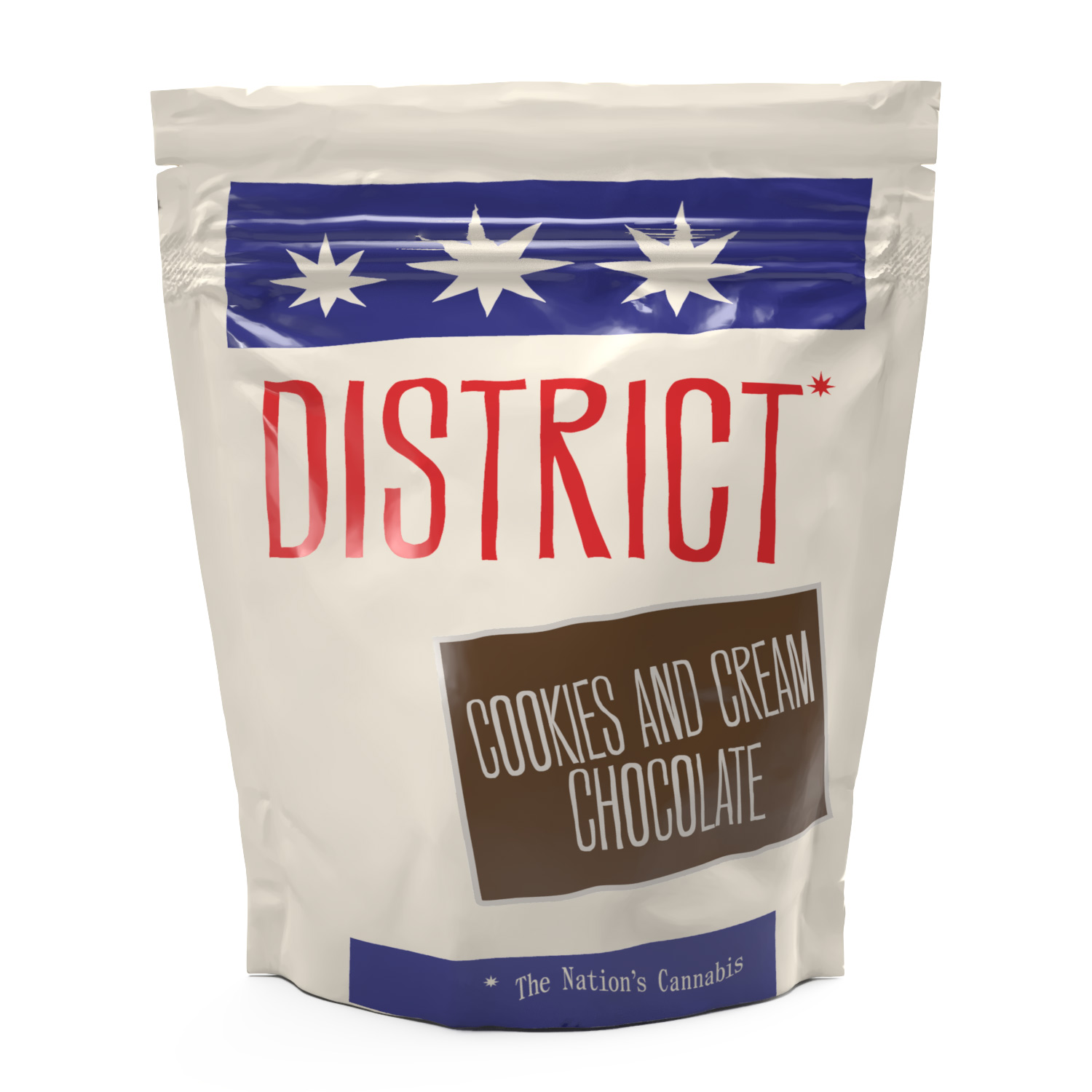 Photograph of product: Cookies and Cream White Chocolates 10mg x 10pk