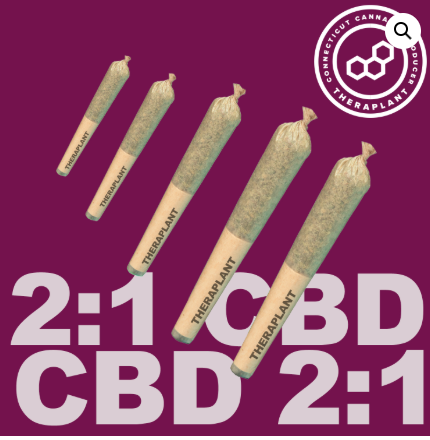 Photograph of product: OG Pine 2:1 CBD/TH-oui 5x.4g Pre Rolls (H) 4985