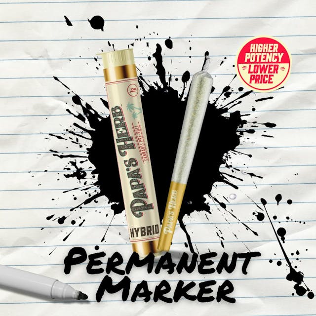 Photograph of product: Permanent Marker (H) 1g Pre-Roll - Retail
