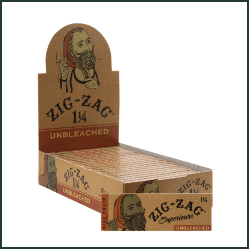 Photograph of product: Zig-Zag | Unbleached Rolling Papers | 1 1/4 Size