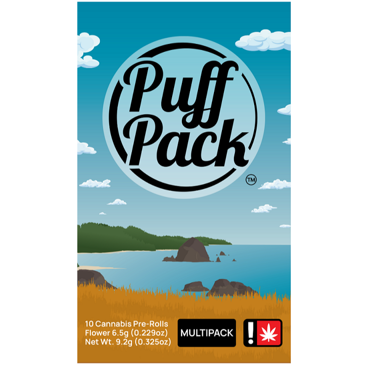 Photograph of product: Garlic Breath / Sour Strawberry Puff Pack | .65g x 10