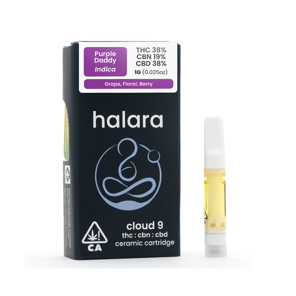 Photograph of product: PURPLE DADDY CBN CLOUD 9 CARTRIDGE [1 G]
