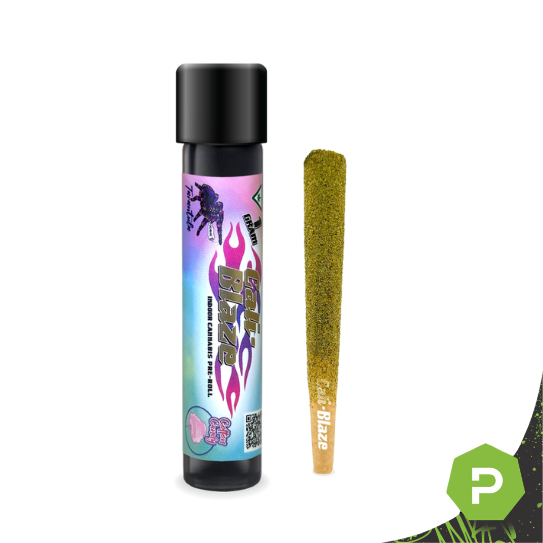 Photograph of product: Cali Blaze Tarantula Preroll | Cotton Candy