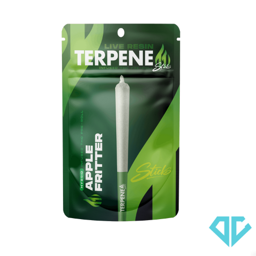 Photograph of product: Terpene Sticks Apple Fritter Live Resin Infused Pre-Roll 1.2g