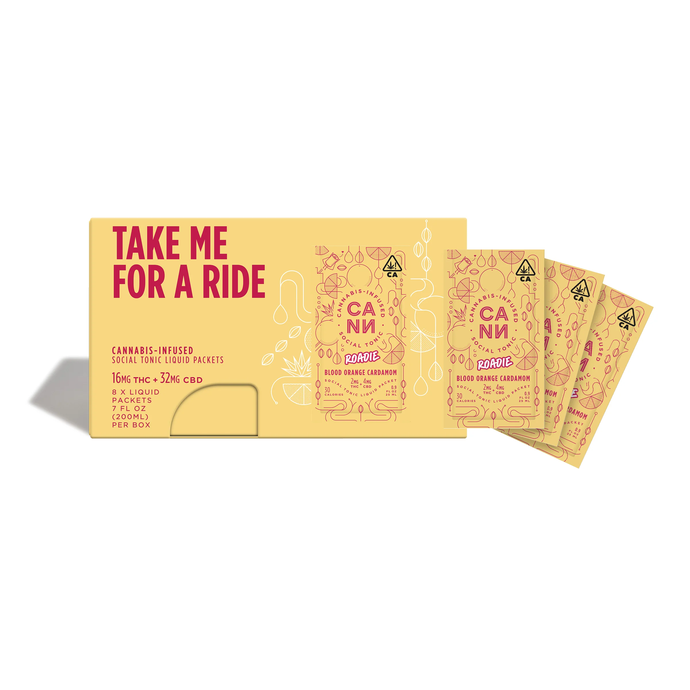 Photograph of product: Blood Orange Cardamom Roadie 8-pack