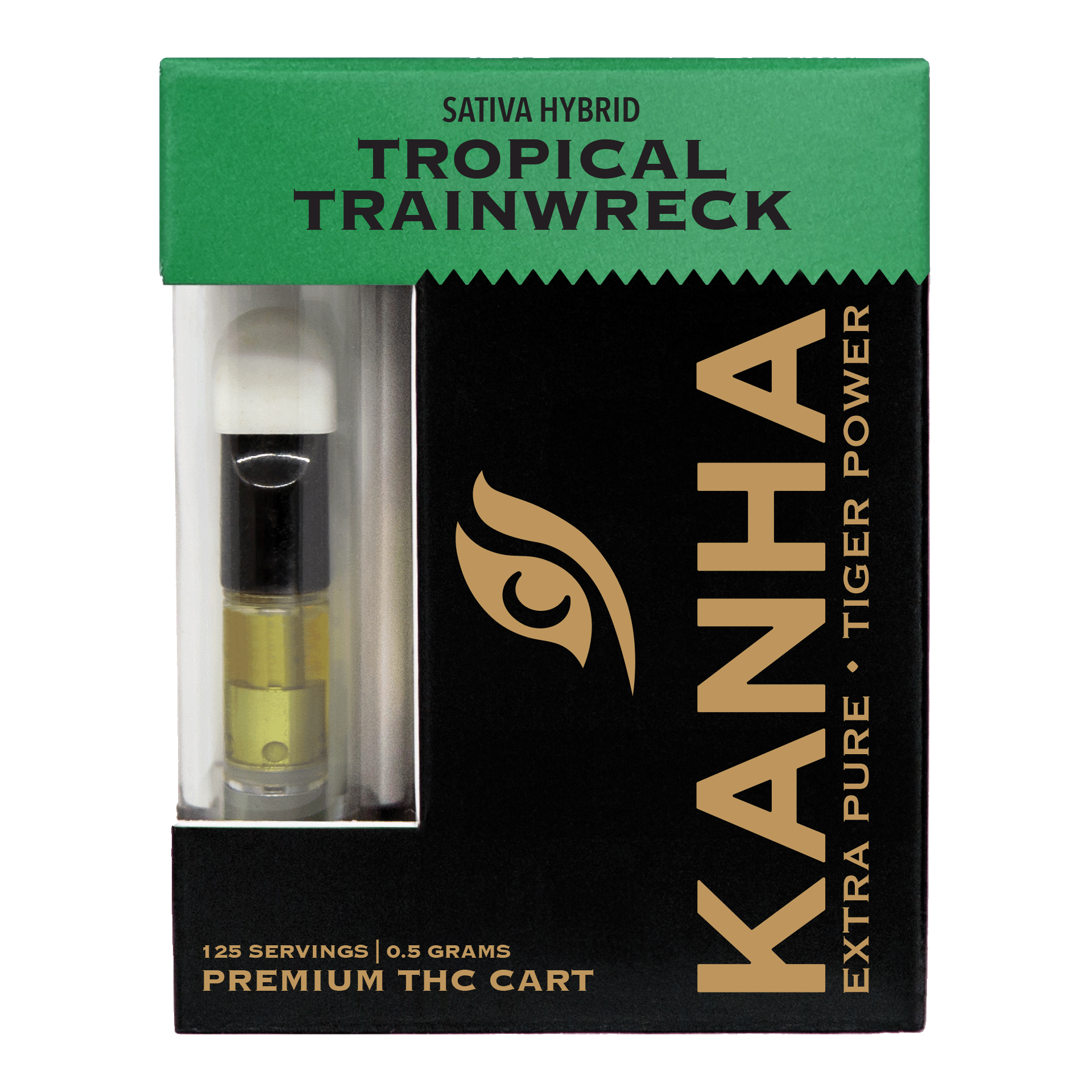 Photograph of product: Kanha Tropical Trainwreck (S) Cartridge 0.5g