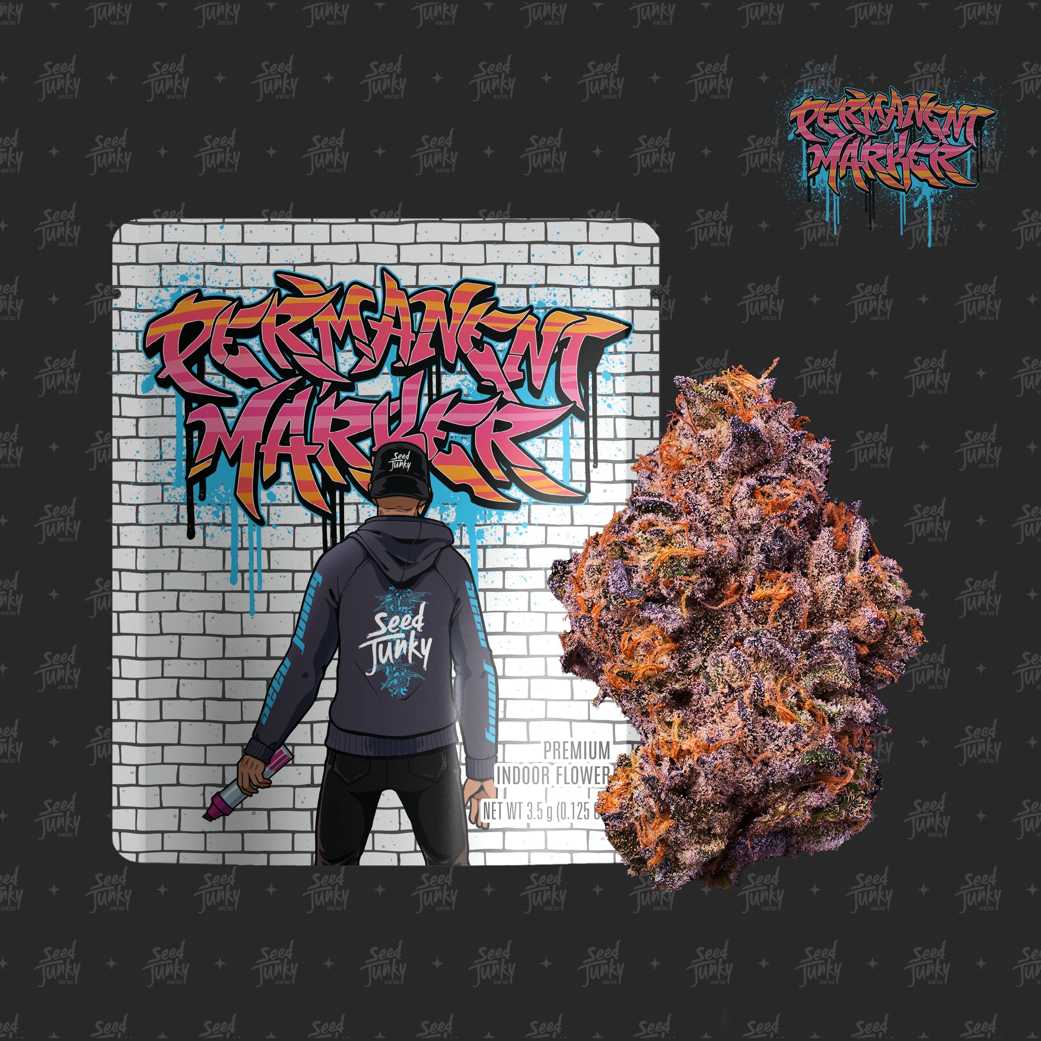 Photograph of product: PERMANENT MARKER FLOWER 3.5G