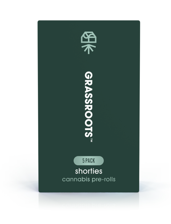Photograph of product: GRASSROOTS MELLOW FELLOW 5PK PRE-ROLLS