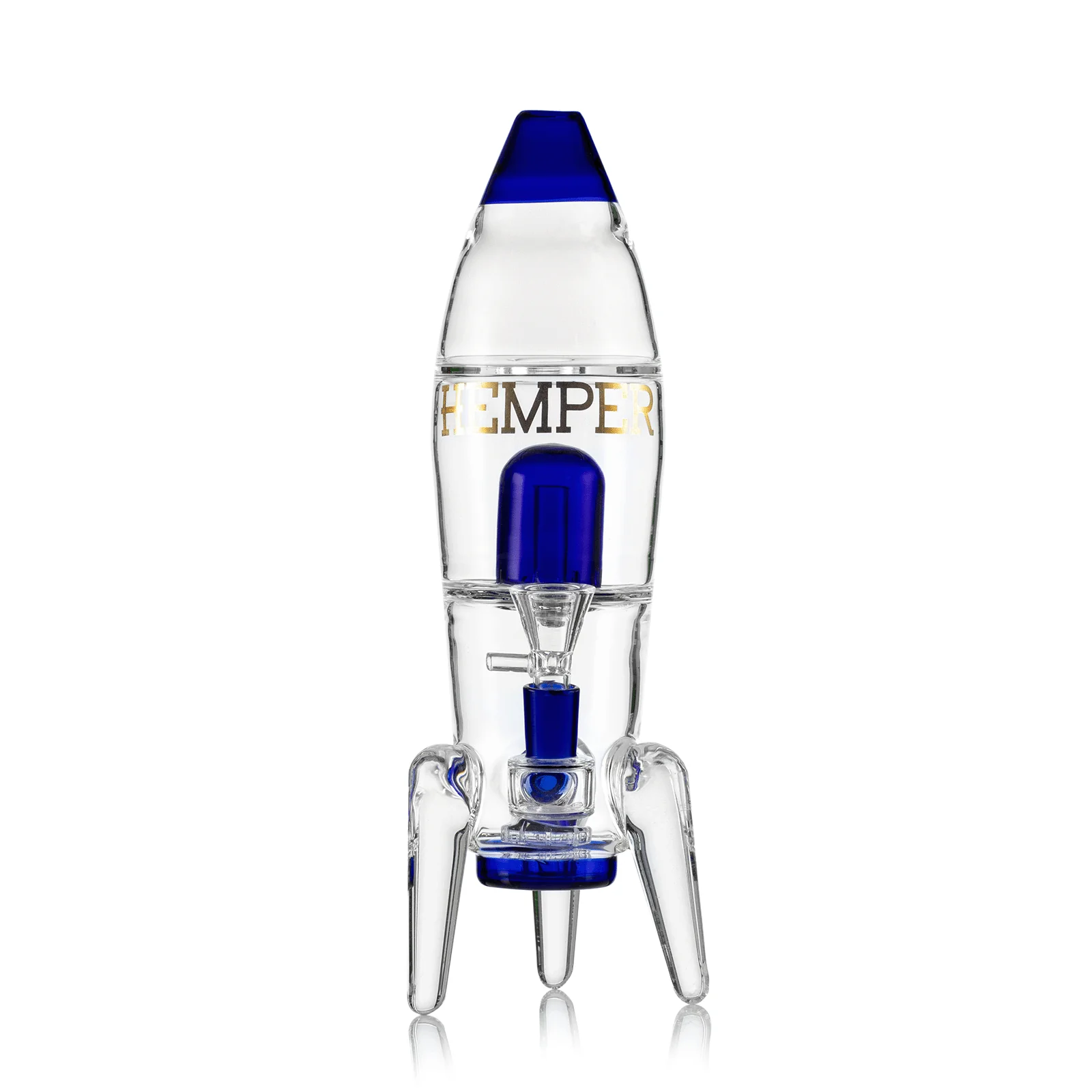 Photograph of product: Hemper Rocket Ship Bong XL (11" tall) - Blue