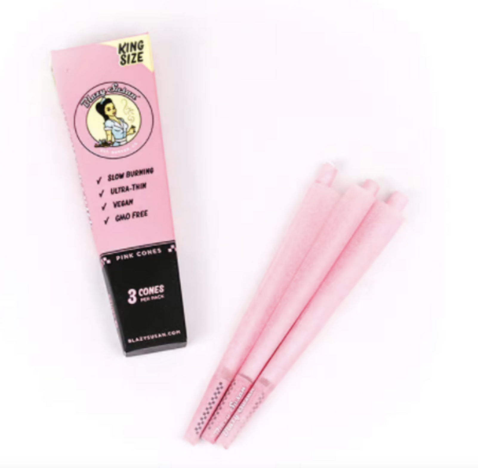 Photograph of product: Blazy Susan | 1 1/4 Pink Cones