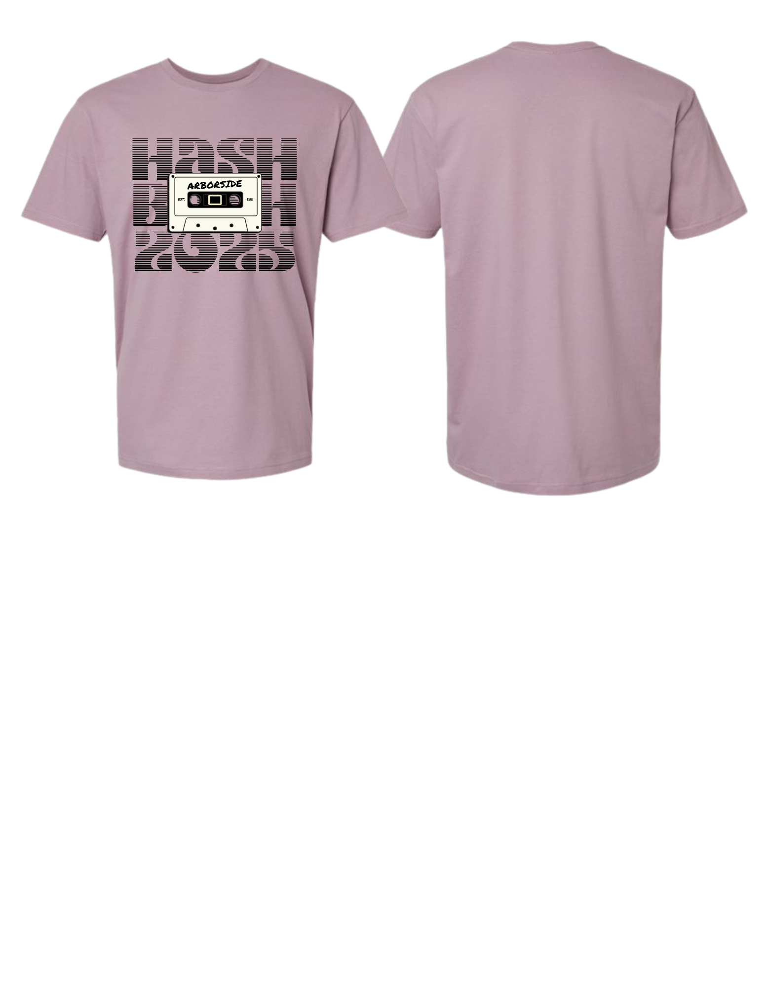 Photograph of product: Arborside au chocolat Bash '25 T-Shirt - Dusty Rose