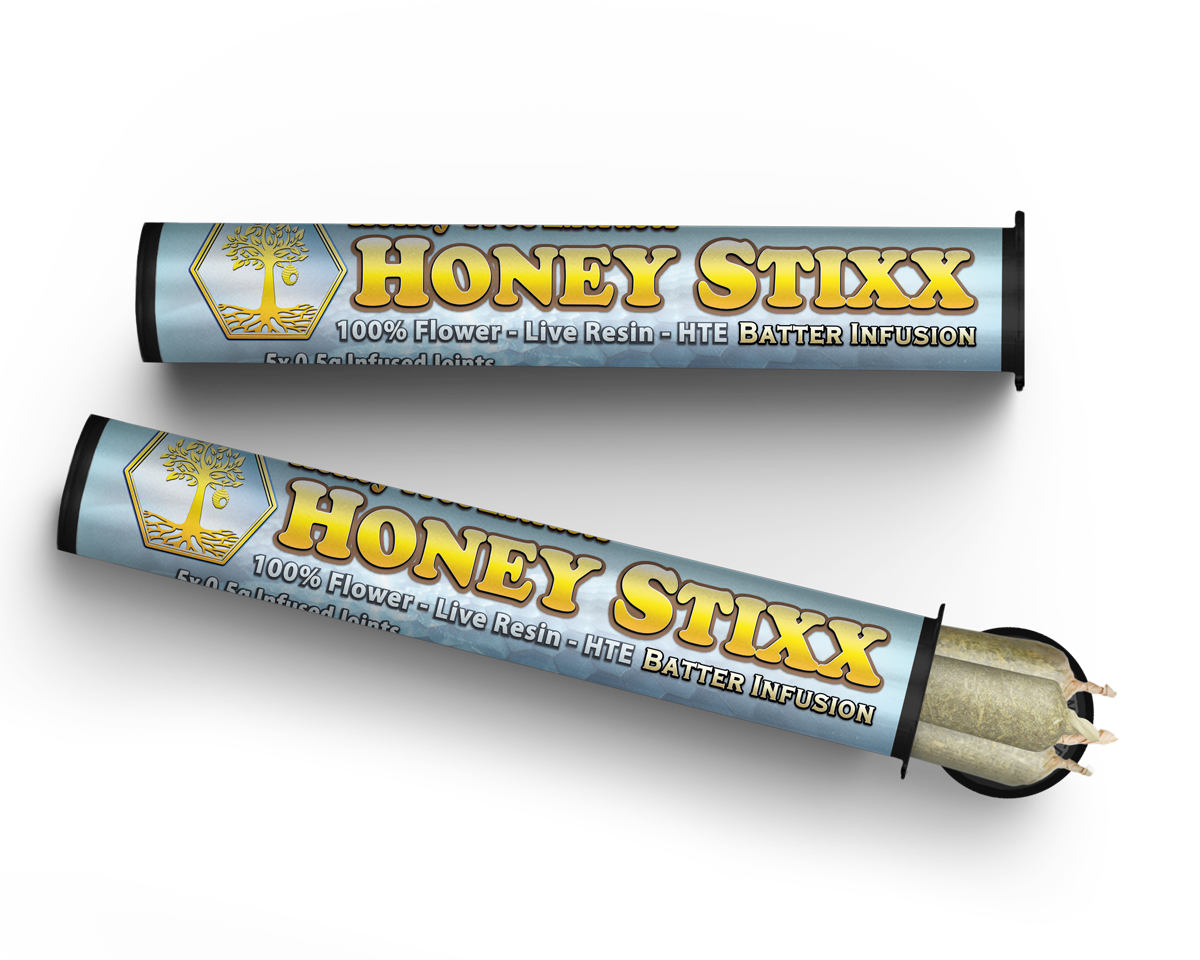 Photograph of product: Gelato X Critical Kush Live Resin HTE Batter Infused Pre-Roll 5-Pack | 2.5g