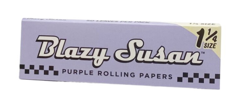 Photograph of product: Blazy Susan l Rolling Papers | 1+1/4 Size 50ct | Purple