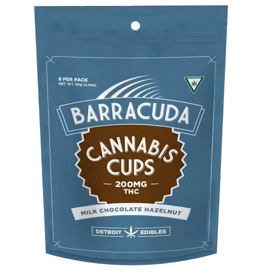 Photograph of product: Barracuda Milk Chocolate Hazelnut Cups 200mg Rec
