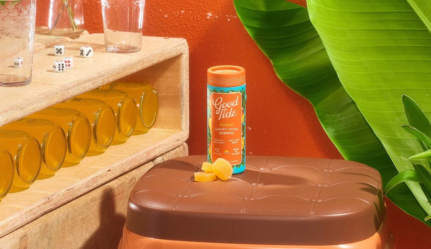 Photograph of product: Good Tide Mango Single Strain Rosin Gummies - 100mg