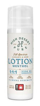 Photograph of product: HIGH DESERT PURE | CLINICAL STRENGTH MENTHOL TH-oui/CBG