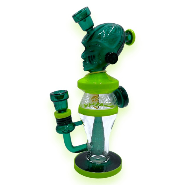 Photograph of product: Northstar Cheech Glass The Spaceman Green