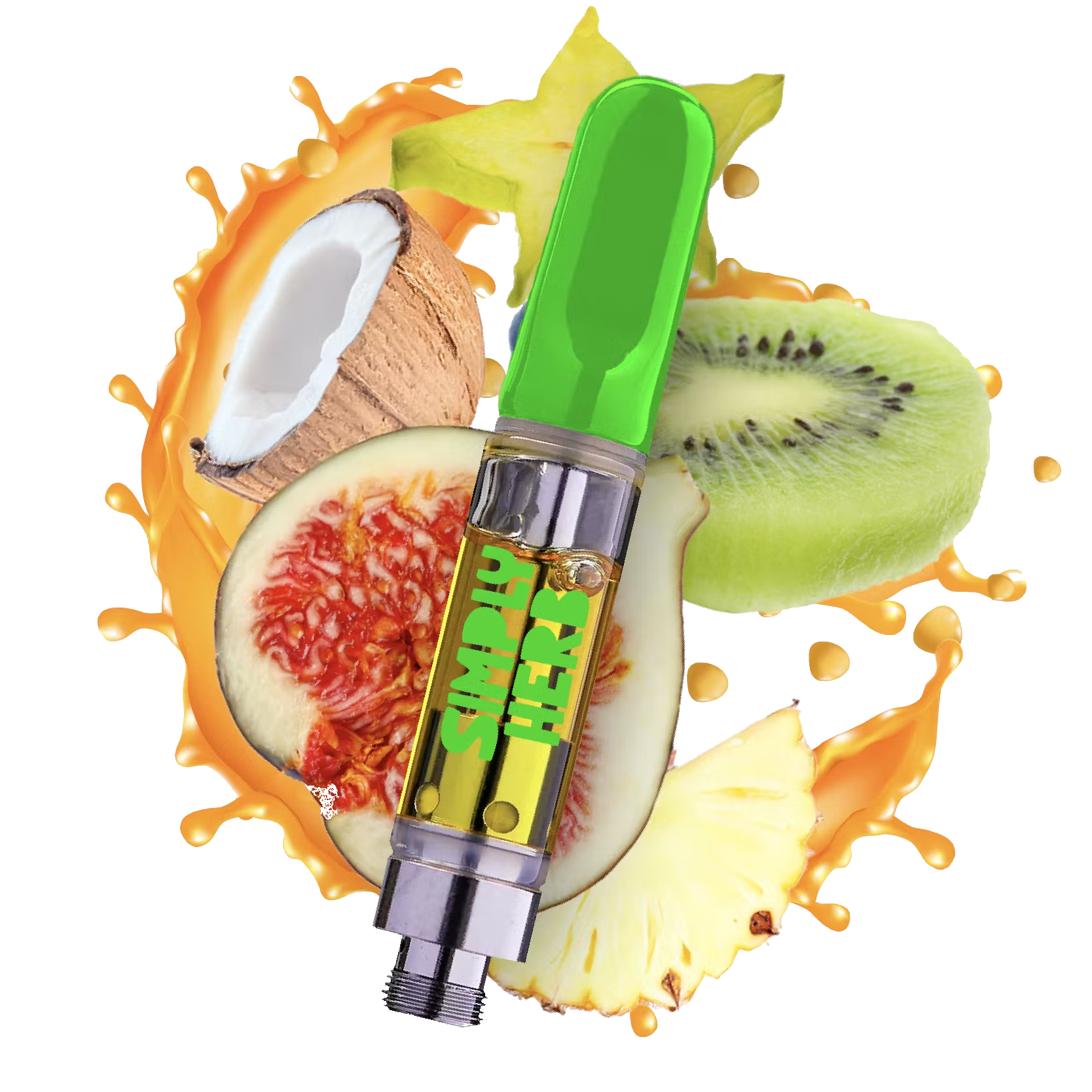 Photograph of product: Simply Herb | Tropical Thunder | 1g Cartridge