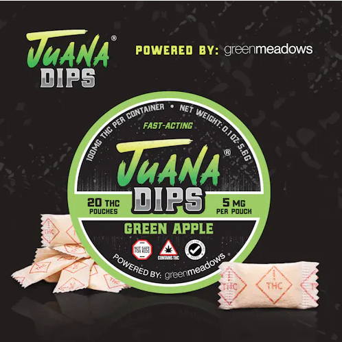 Photograph of product: Green Apple | TH-oui Dip Pouches | 100mg | Hybrid