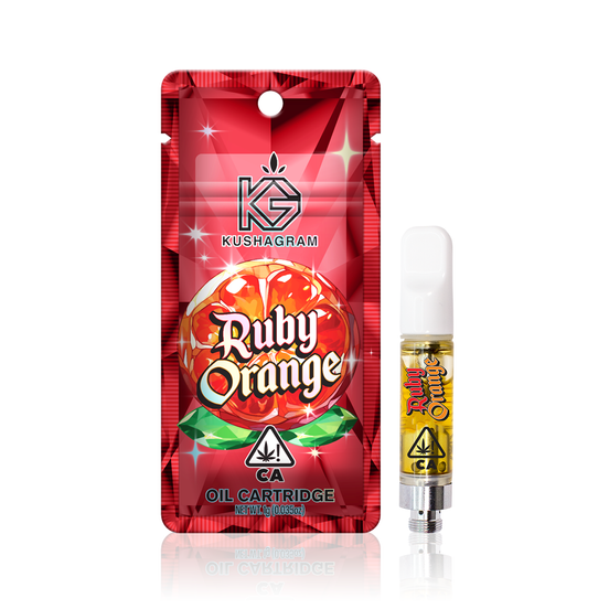 Photograph of product: KUSHAGRAM Ruby Orange Premium Cartridge 1g - 