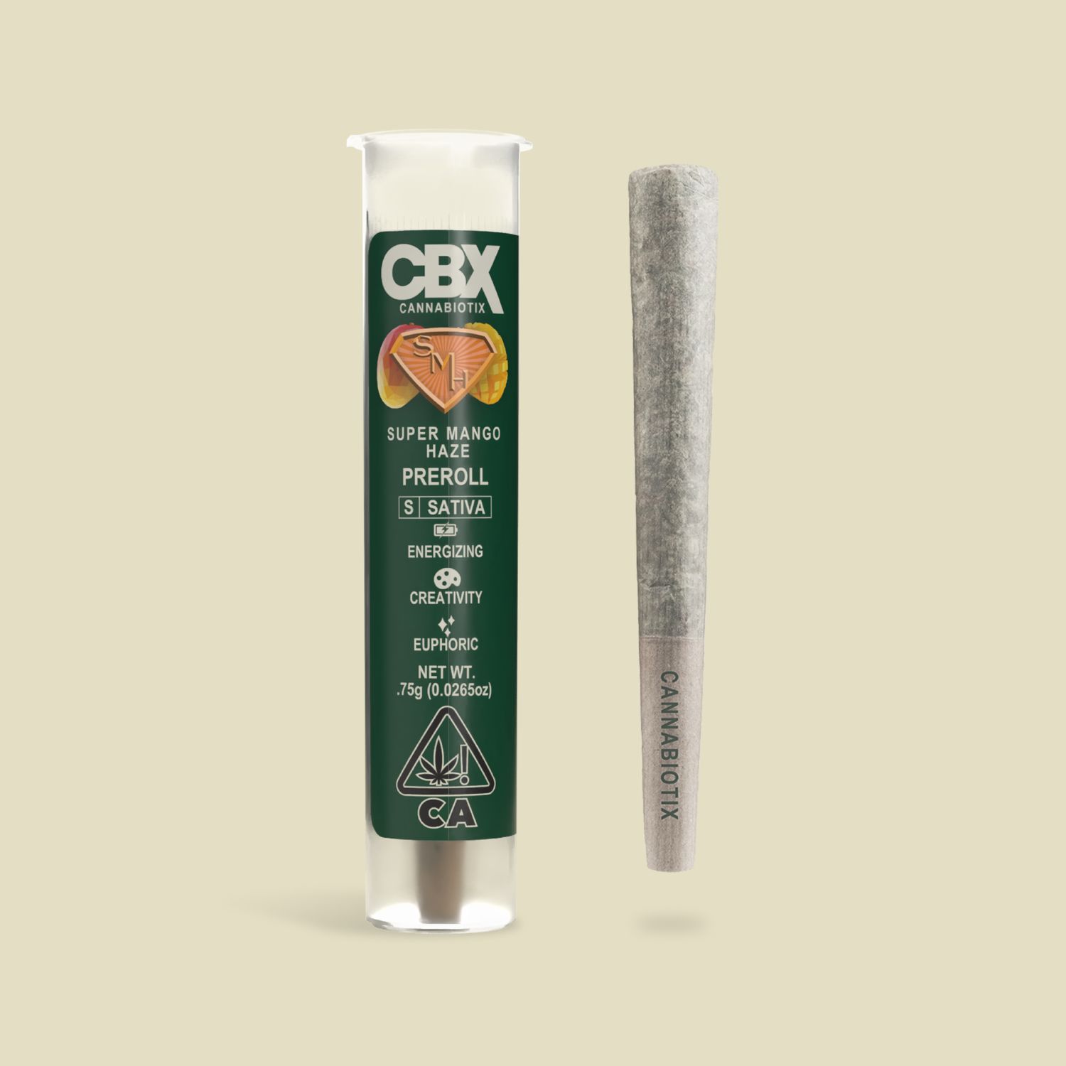 Photograph of product: Cannabiotix - .75g Pre Roll - Super Mango Haze