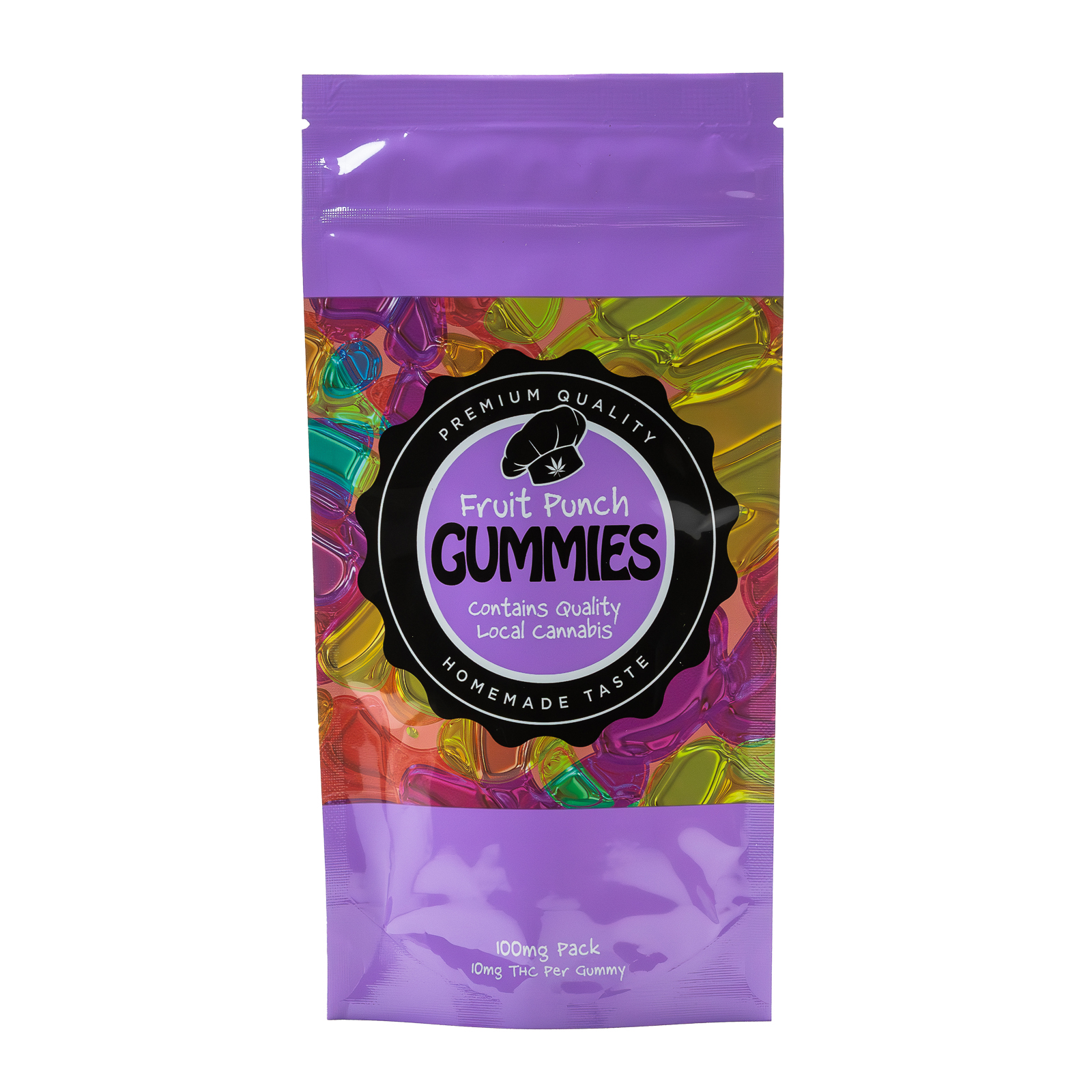 Photograph of product: Chefs Made | Fruit Punch Gummies | 100mg [#88]