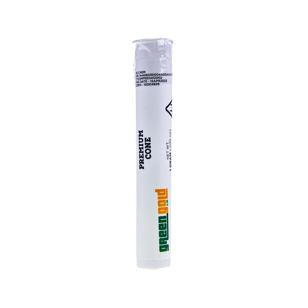 Photograph of product: Green Gold | Premium Cone Oui'd Pre-roll (1g)
