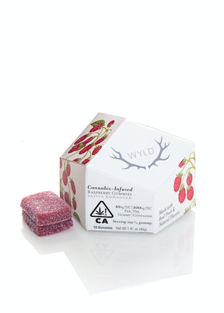 Photograph of product: (P) Raspberry | 100mg Gummies
