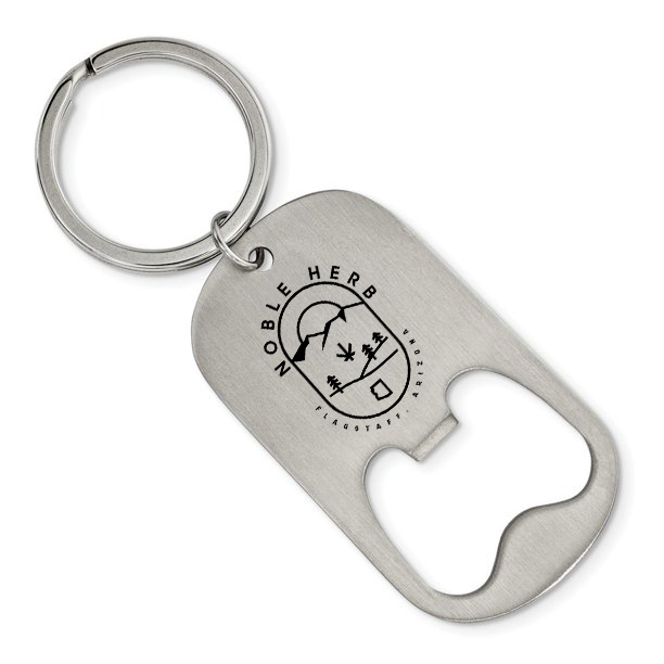 Photograph of product: Noble Herb Bottle Opener Keychain