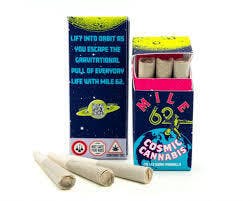 Photograph of product: Sour Lemons (H) 3x0.5g Pre-Rolls 1.5g I Mile 62