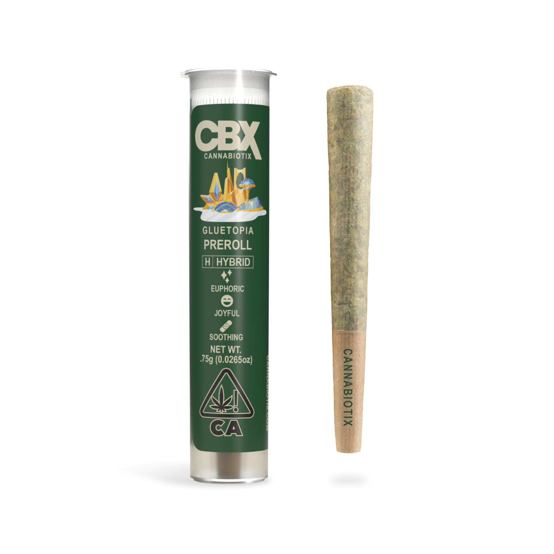 Photograph of product: Cannabiotix | Gluetopia (Hybrid) - .75g Pre Roll