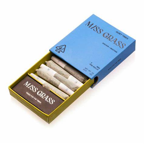 Photograph of product: Miss Grass Quiet Times 0.4g 5pk Prerolls