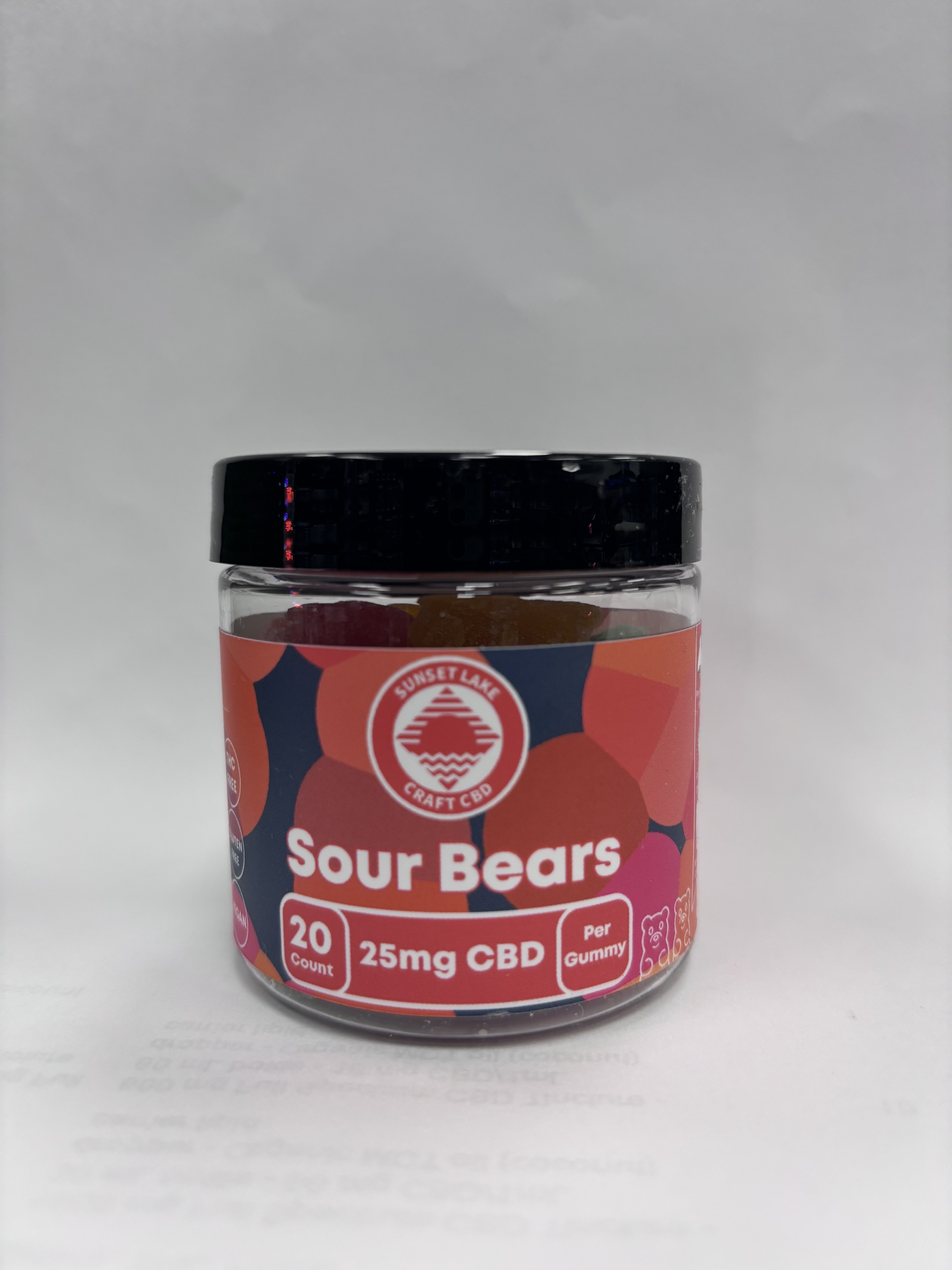 Photograph of Product: Sour Bears | 25mg CBD | 20pk