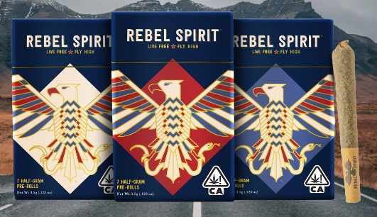 Photograph of product: REBEL SPIRIT | PRE-ROLL 10-PACK | GALACTIC HARMONY / GOOD KARMA