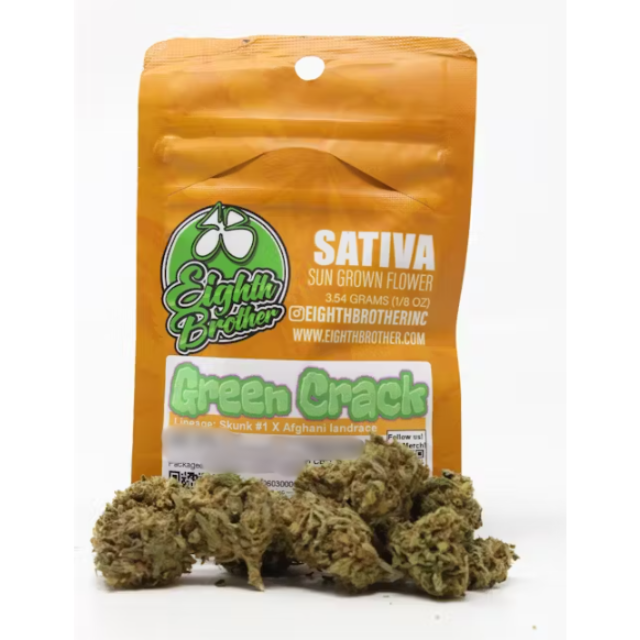 Photograph of product: 1/8 OZ- GREEN CRACK- SUN GROWN