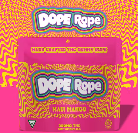 Photograph of product: Dope Rope | Gummies | Maui Mango | 200mg