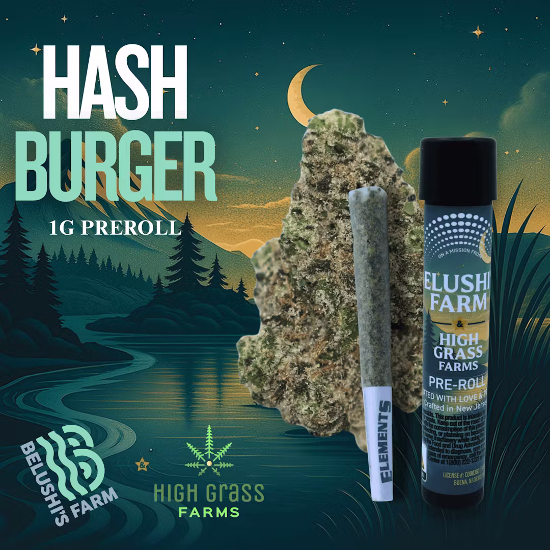 Photograph of product: Belushi's Farms | Hashburger | 1g | Single Pre-roll
