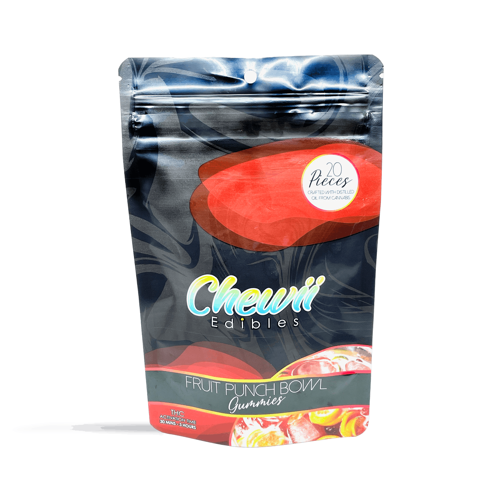 Photograph of product: Chewii Fruit Punch Bowl Fast Acting Gummy