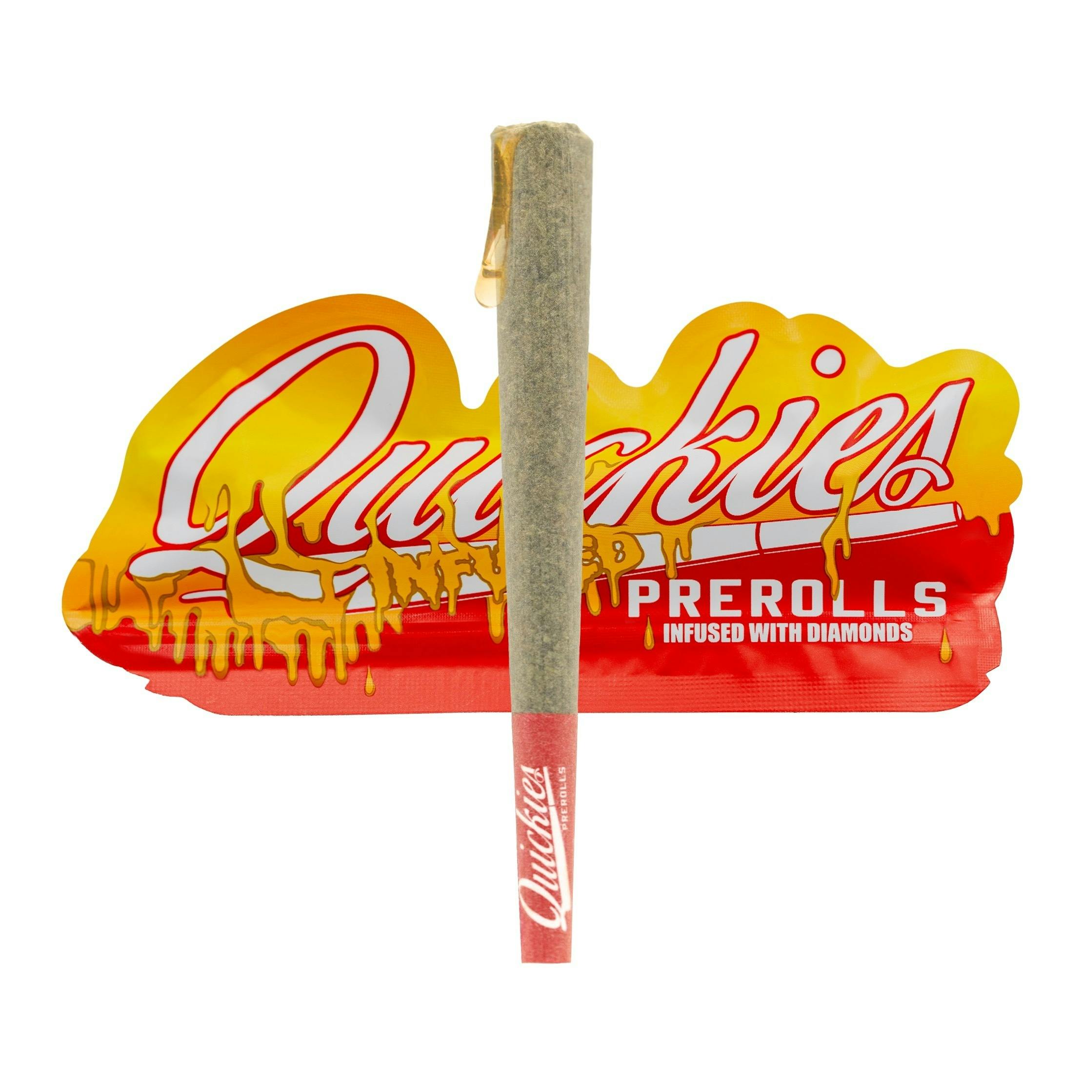 Photograph of Product: QUICKIES INDICA 1G INFUSED PREROLL