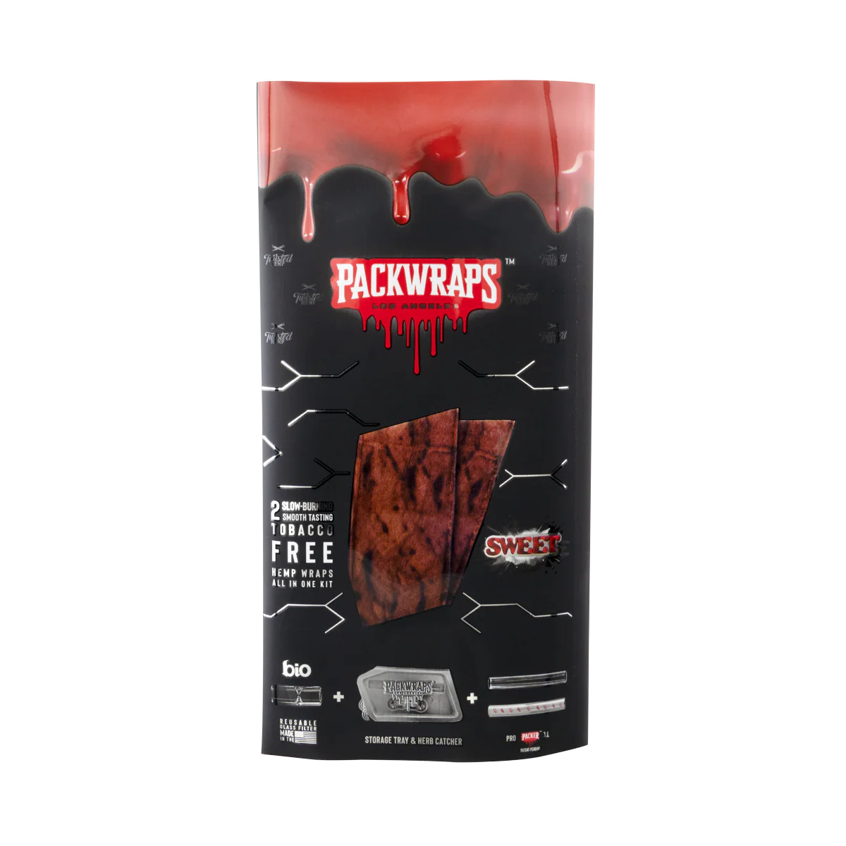 Photograph of product: Packwoods Packwraps x Twisted Hemp All-In-One Wrap Kit - Sweet