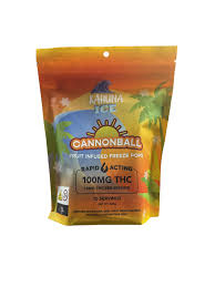 Photograph of product: Kahuna Ice Cannonball 10pk Fruit Infused Freeze Pops 100mg TH-oui