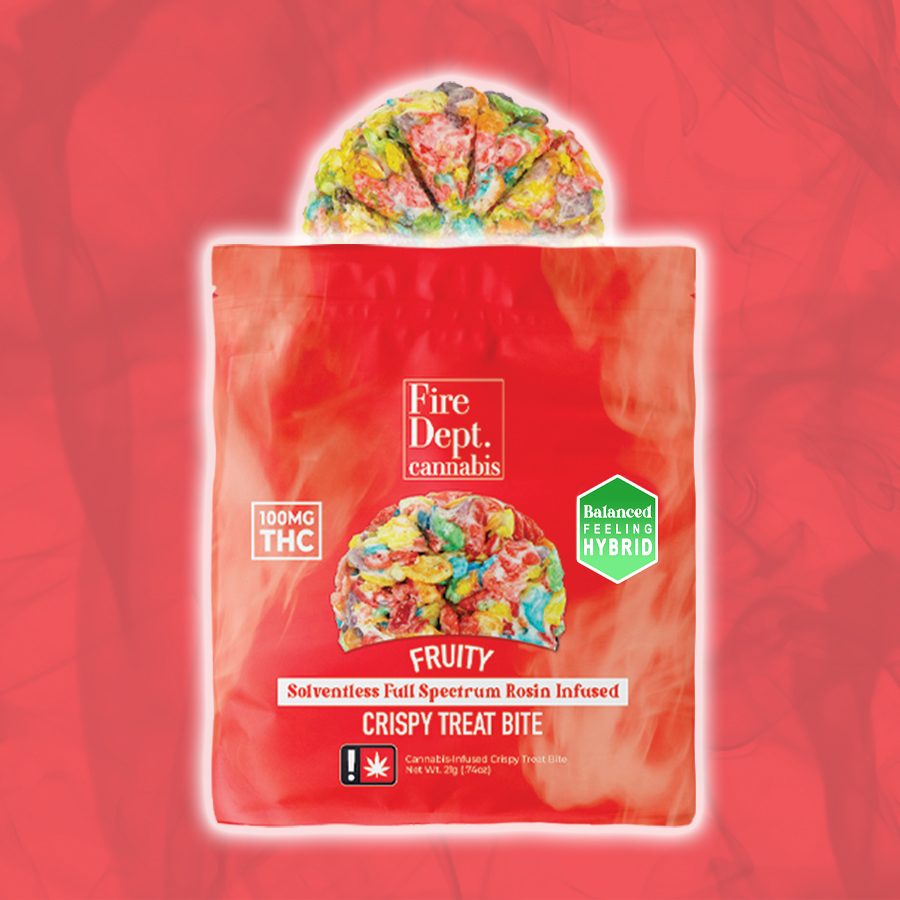 Photograph of product: 100mg Fruity Hybrid - Crispy Treat - Fire Dept.